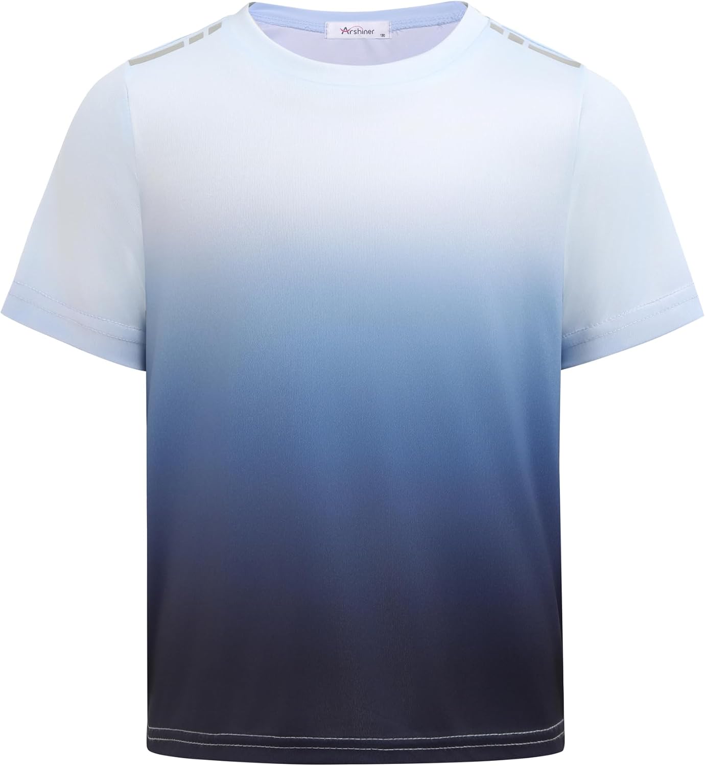 Arshiner Tshirt Jungen Kurzarm Farbverlauf Kinder Sportshirt Rundhals Trainingsanzug T-Shirt Oberteile Tops Junge Sport und Fußball Trikot 4-11 Jahre