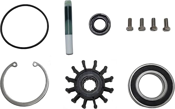 SCP-095000SS Premium Stainless 1999-2005 Volvo Penta Gas Sterndrive Raw Water Pump Repair Rebuild Kit Crankshaft Mounted