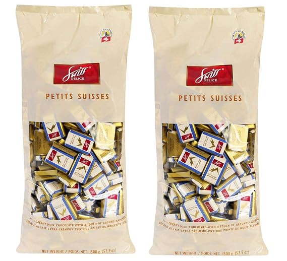 Swiss Delice Extra Creamy Milk Chocolate - 1.5kg/3.3 lbs, (2pk)(Imported from Canada)