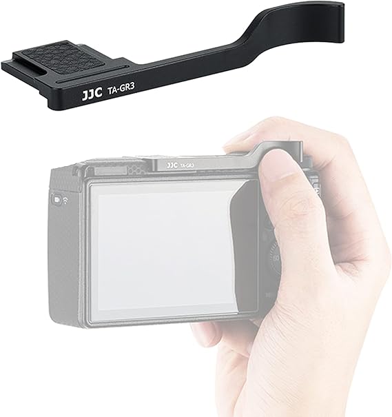 JJC TA-GR3 Thumbs Up Grip for GR III GR IIIx Camera, GR IIIx Thumbs Grip, GR III Thumbs Up Grip, Made of Premium Aluminium Alloy, Hot Shoe Grip Compatible with Ricoh GRIII GRIIIx