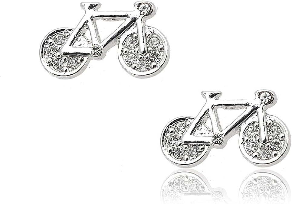 High Gloss Old Bicycle Stud Earrings