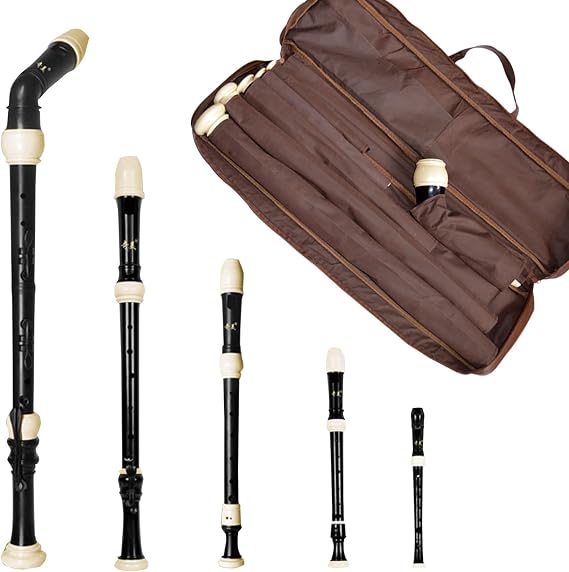 Recorder Set, Including Soprano/Alto/Tenor/bass Recorders, Suitable for Advanced Players and Orchestra Performers.