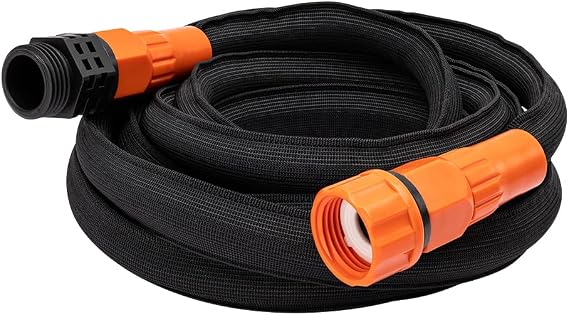 Black + Decker 25 ft x 5/8 in, Expanding Garden Hose Lightweight, Kink-Resistant, Quick Repair Couplings BXMHBB22182