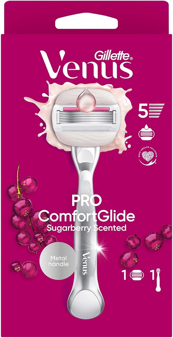 Gillette Venus ComfortGlide Sugarberry Tıraş Makinesi ve 1 Adet Başlık