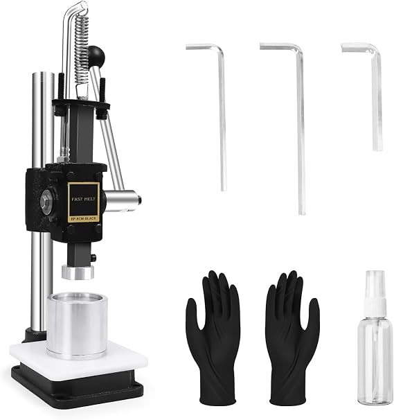 FAST MELT Bath Ball Pressing Machine with an Aluminum Alloy Mold, Adjustable Height Shower Steamer Press Machine for DIY Handmade Spa Gifts and Soap Crafting