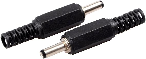 Conwork 10-Pack 3.5mm x 1.3mm DC Plug Male Solder Power Adapter Straight Connector