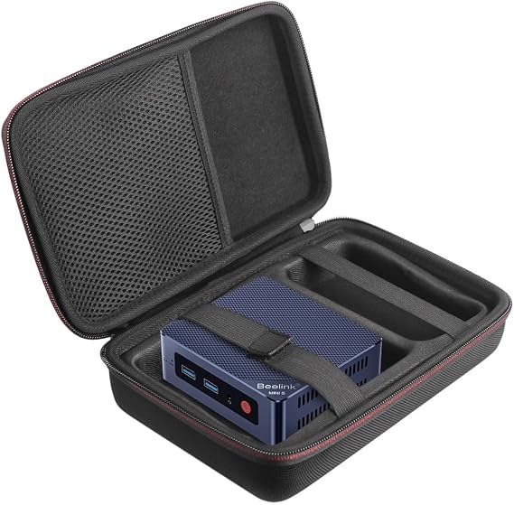 Hard Travel Protective Case for Beelink Mini PC S12 Pro Intel 12th 13th N95/N100/N150 Mini Desktop Computer PC Computing (Only Case)