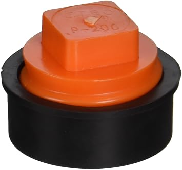 IPS 86385 2-Inch T-Cone Cleanout Test Plug, 1-Pack