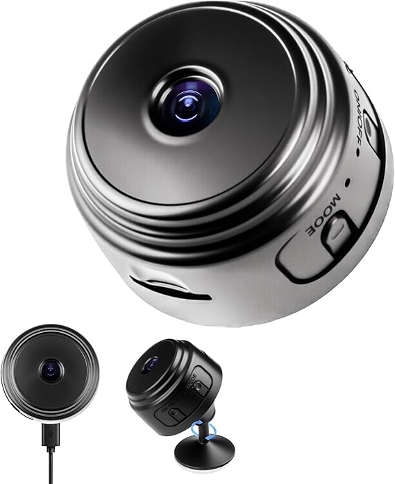 Mini Spy Camera 1080P HD WiFi Hidden Cameras, Wireless Nanny Cam | with Motion Detection, Mini Wireless Indoor Camera, Bluetooth Quick Setup, for Home Security & Office Monitoring