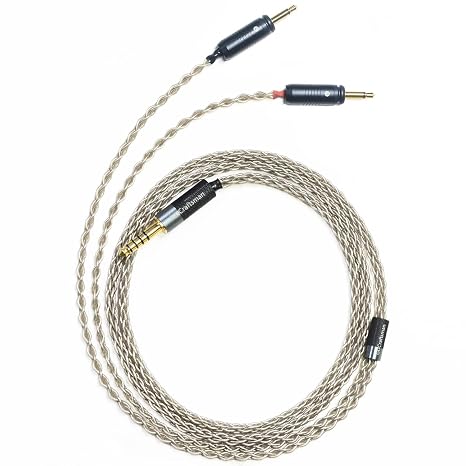 6N Single Crystal Silver Upgrade Headphone Cable 3.5mm/4.4mm/4Pin XLR Cable for Focal Clear MG Elegia Stellia Elear Clear Pro MG Celestee Elex Radiance (2.5mm Plug)