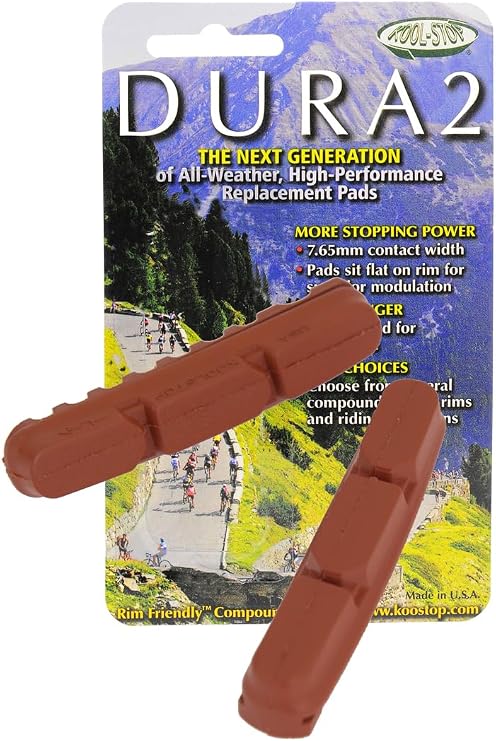Kool-Stop Dura 2 Salmon Replacement Insert Pads | bike-brake-pads