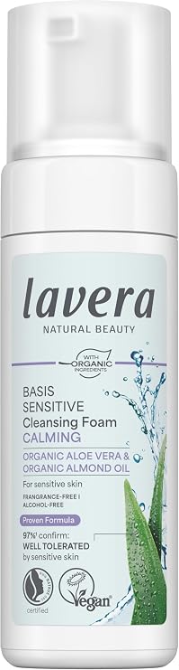 Lavera Organic Basic Sensitiv Calming Cleansing Foam 5.07 fl oz