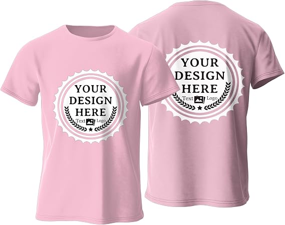 Custom T Shirts Design Your Own Bulk Customized T Shirts Unisex Personalized T Shirts Tee Add Text Logo/Photo/Image