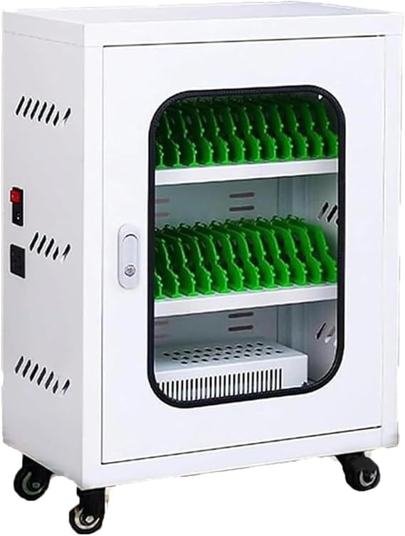 Rechargeable Cellphone Locker Modern Cellphone Charging Station 12slots/20slots/30slots/40slots/50slots/60slots Cellphone Storage Cabinet with Charging Stand,30slots