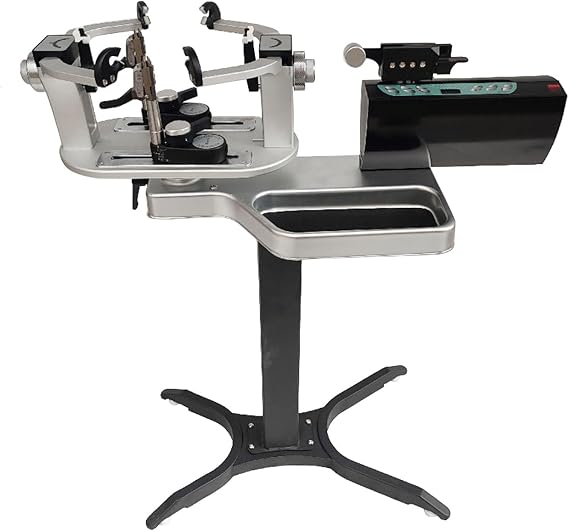 Tabletop Racquet Stringer Machines,360Tennis Stringing Machine,Badminton Racket String Machine with LED Screen Automatic Trigger Pull Cord