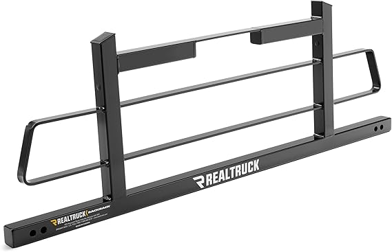 RealTruck BACKRACK Original Shortened Rack Frame Only | Black, No Drill | 15029 | Fits 2019-2025 Chevrolet/GMC Silverado/Sierra 1500; 2022 Chevrolet Silverado 1500 LTD