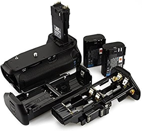 DSTE Pro BG-E14 Vertical Battery Grip + 2X LP-E6 LP-E6N Compatible with Canon EOS 70D 80D 90D SLR Digital Camera