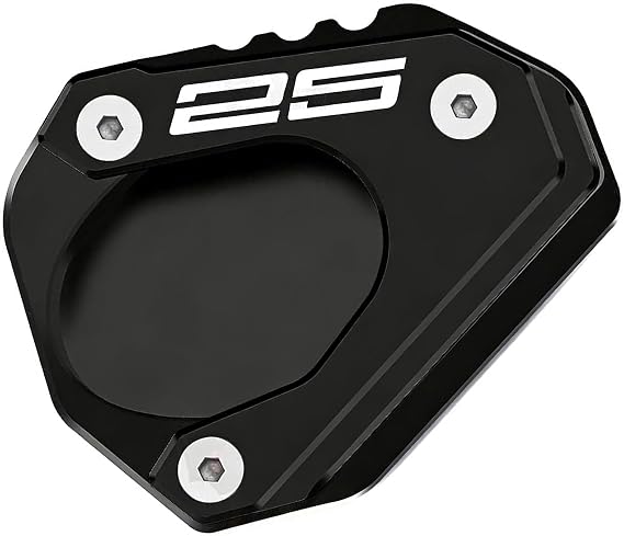 Side Stand Plate For ZX25R For ZX-25R SE For ZX-25RR 2020-2024 2025 2026 Motorcycle Kickstand Extension Plate Side Stand Enlarged Pad(Black)