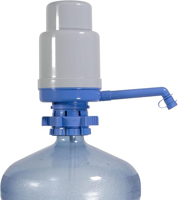 Dolphin Manual Hand Pressure Water Pump, BPA Free | For 2 to 6 Gallon Bottles, Water Dispenser, Extra Short Tube, Sanitary Cap