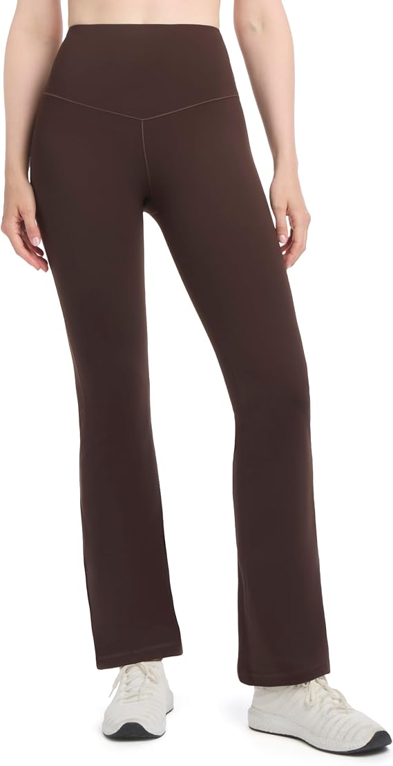 Danskin Women's Satin Stitch Flare Leg Yoga Pants
