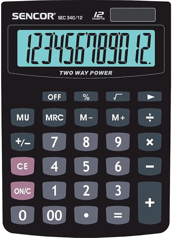 SENCOR Sec 340/12 Calculator 12 Digit Display