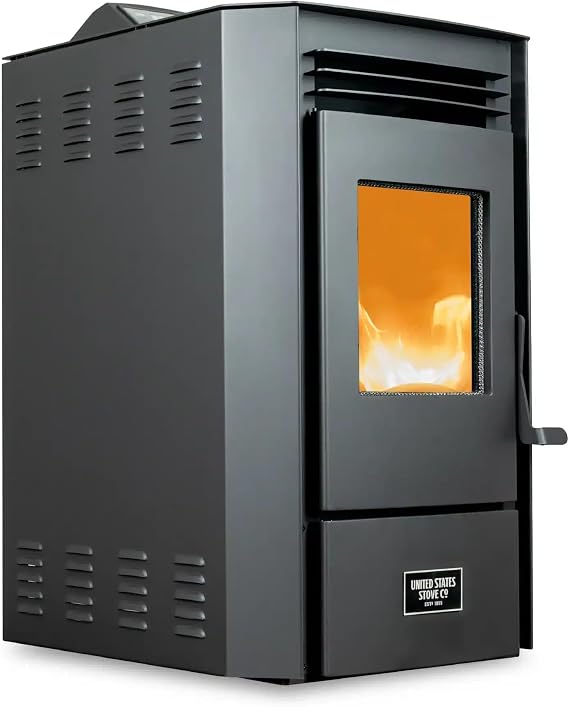 US Stove 1,800 Sq. Ft. Pellet Stove, WiFi, 50lb Hopper