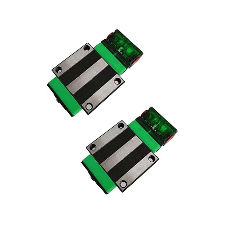 HGW35CA Linear Slider Bearing, 2pcs HGW35CA Flange Bearing Slider Block with 2pcs E2 Oil Box self-lubricating Slider Assembly for CNC Linear Guide and Machines