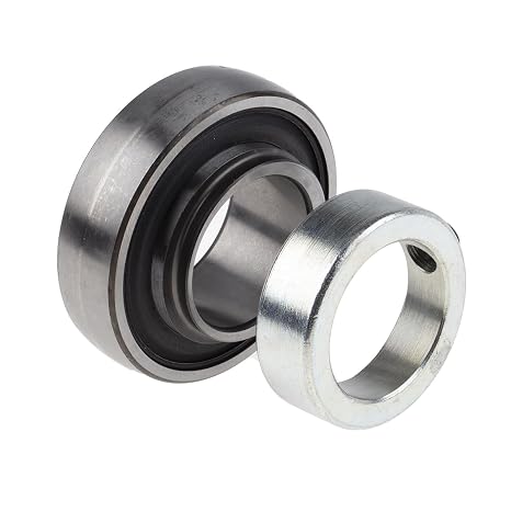 SKF YET 205-100 Ball Bearing Insert, Double Sealed, Eccentric Collar, Regreasable, Steel, 1" Bore, 52 mm OD , 15 mm Outer Ring Width, 2430.00 pounds Dynamic Load Capacity