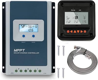 12V24V MPPT Solar Charge Controller 10A 20A 30A Regulator with MT52 Remote Meter Data Monitoring3210AN MT50