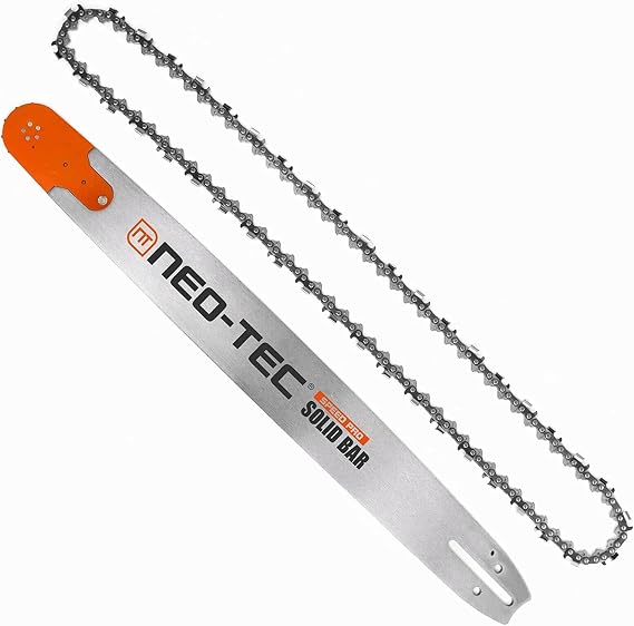 NEO-TEC 42 inch Chainsaw Guide Bar and Chain 0.404" Pitch 0.063" Gauge 125 Drive Links for Stihl MS070 NS8105 G070 MS880 MS090