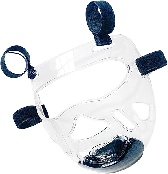 DYNWAVE Transparent Taekwondo Mask, Protective Removable Head Cover, Face Shield, Face Guard Thickening for Martial Arts, Sanda, Karate, Sparring, Boxing