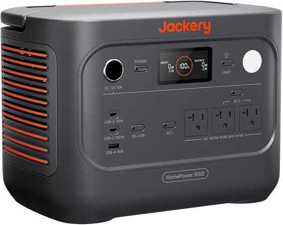 Jackery HomePower 1000 v2 Power Station,1024Wh,1500W