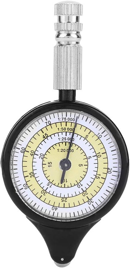 Outdoor Map Measurer, Mini Outdoor Map Distance Measuring Tool Map Wheel Measurement Tool Distance Caculator Mapping Tool for Camping, Hiking, Cycling,