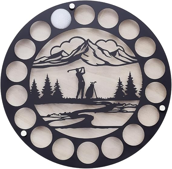 UNICRAFTALE 18 Golf Ball Display Case Wall Decor