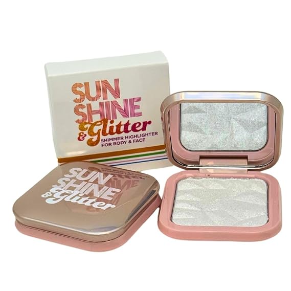 Sunshine & Glitter Highlighter Shimmer Compact - Moonshine