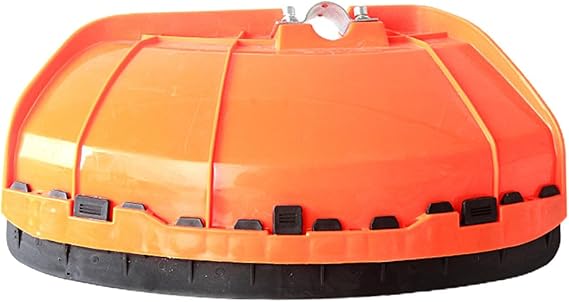 Brush Cutter Guard, 14.96 x 8.66 in PP Trimmer Blade Cover, Universal Debris Shield for Weed Eaters and Mowers