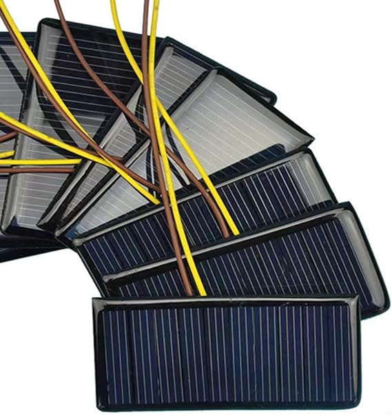 Sustainable Design Ten Pieces of Compact for MINI Solar Cells Designed for Various DIY Tasks, Each Operating on Five Volts and Sixty Milliamps