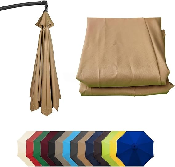 Replacement Parasol Canopy, 6 Arms 8 Arms UV Protection Waterproof