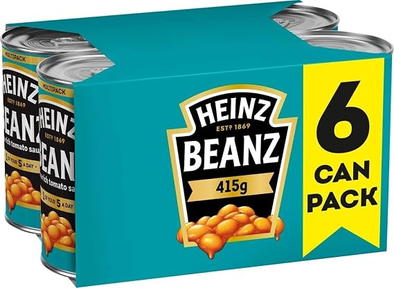 Heinz Baked Beanz, 415 g (Pack of 6)