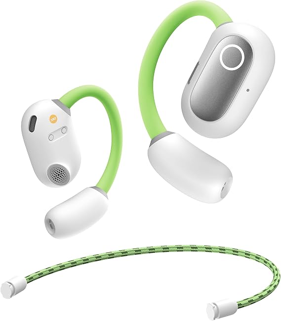 Baseus Eli Sport 1 Open Ear Headphones Bluetooth Directional Acoustics Powerful Bass Ultralight IPX4 Waterproof ENC Microphones Wireless Bluetooth 5.3 Headphones for Running Training Fitness