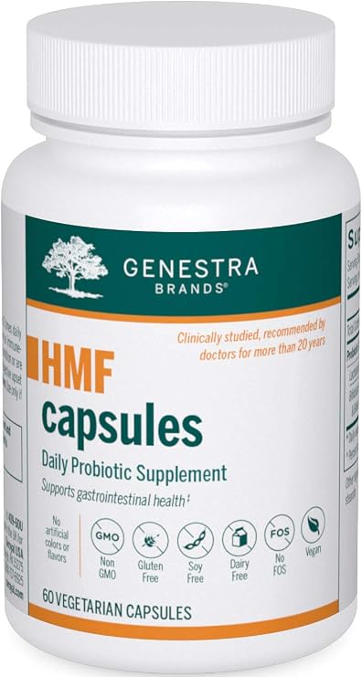 Genestra Brands HMF Capsules, 60 Capsules | Probiotic Formula to Support Healthy Gut Flora, Supports Gastrointestinal Health and Digestive Health*