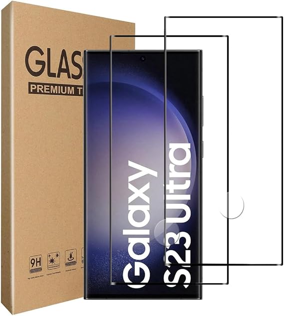 GAPlus [2-Pack] Screen Protector for Samsung Galaxy S23 Ultra 5G Tempered Glass Film, [Case Friendly][Anti-Scratch][Anti-Shatter] For Samsung Galaxy S23 Ultra 5G