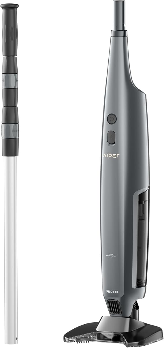 Aiper Pilot X1 Handheld Pool Vacuums, Cordless Cleaner for Inground & Above-Ground Pools, 21 GPM Suction, with Telescoping Pole & Dual Cleaning Modes (Upgraded)