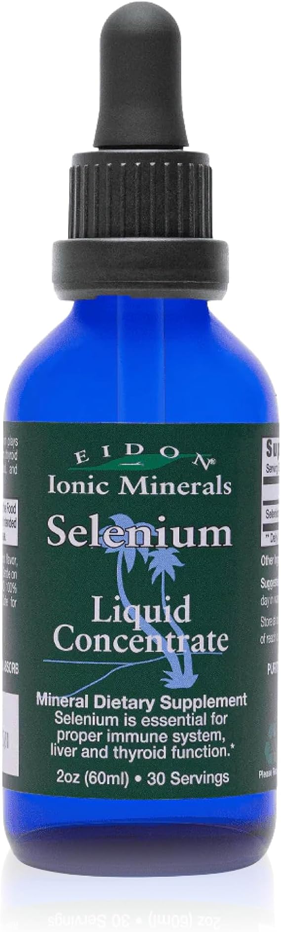Eidon Ionic Minerals - Liquid Selenium Concentrate, Selenium Drops - 2 oz | For Men & Women, Sodium Selenate Supplement Adults, Supports a Healthy Immune System and Tissue Health, Sugar Free