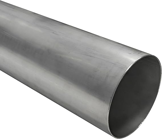 6" OD 304/304L Stainless Steel Tubing, 16 Gauge (.065), Welded, A269, Mill ID, Annealed & Pickled OD - 1' Length