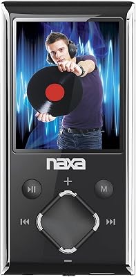 Naxa NMV-173 Portable Media Player with 1.8-Inch LCD Screen, Built-in 4GB Flash Memory and SD Card Slot Silver
