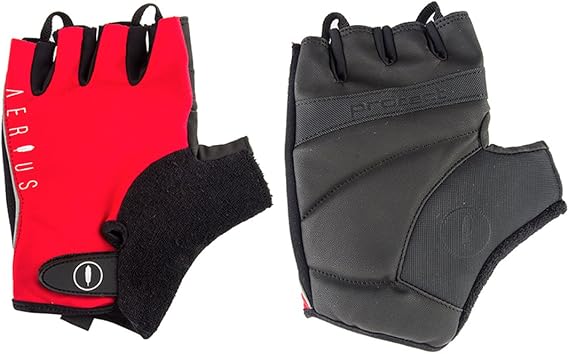 AERIUS Classic Short Finger Cycling Gloves - SO-2202 (Red - L)