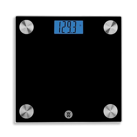 Weight Watchers Scales by Conair Scale for Body Weight, Digital Bathroom Scale in Black