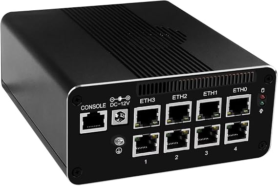 Mini PC Core i7 1185G7 Firewall Micro Appliance, Router PC, 8 x i226V 2.5GbE LAN, OPNsense Hardware, Console COM, HD, DP, Type-C for Display, 4K, Barebone No RAM No SSD No OS