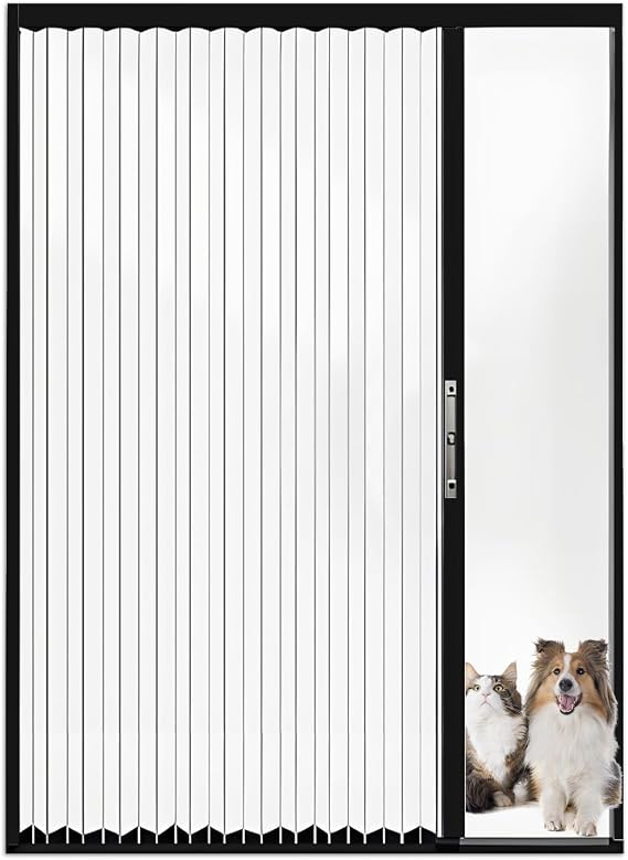 Folding Door Interior Door No Drilling Transparent Sliding Door Complete Set with Lock Custom-Made Aluminium Folding Doors Room Divider for Shower Cubicle Bathroom Kitchen Wardrobe